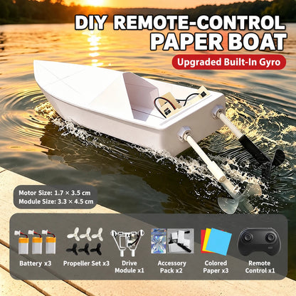 DIY RC Paper Airplane Kit | 2.4GHz Gyro Remote Control Plane