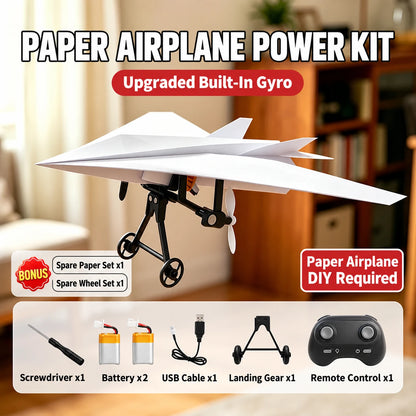 DIY RC Paper Airplane Kit | 2.4GHz Gyro Remote Control Plane