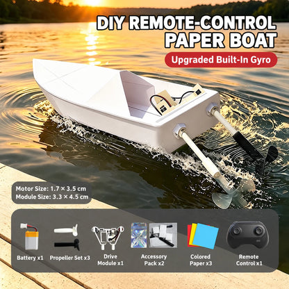 DIY RC Paper Airplane Kit | 2.4GHz Gyro Remote Control Plane