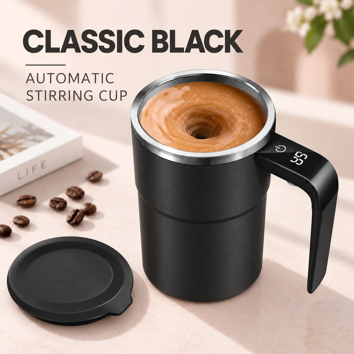 Rechargeable Self-Stirring Mug