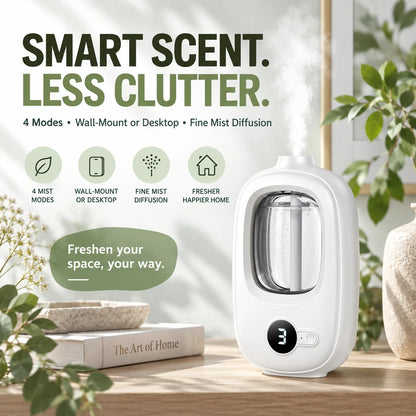 Smart Wall-Mount Scent Diffuser | 4 Modes, 50mL