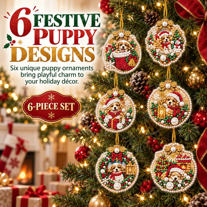 DIY Puppy Christmas Ornament Kit | 6 Festive Designs