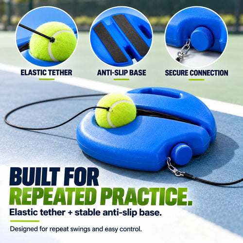Portable Tennis Rebound Trainer for Solo Practice Anywhere