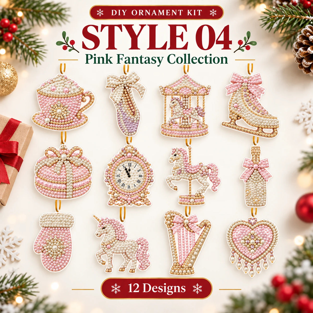 DIY Puppy Christmas Ornament Kit | 6 Festive Designs