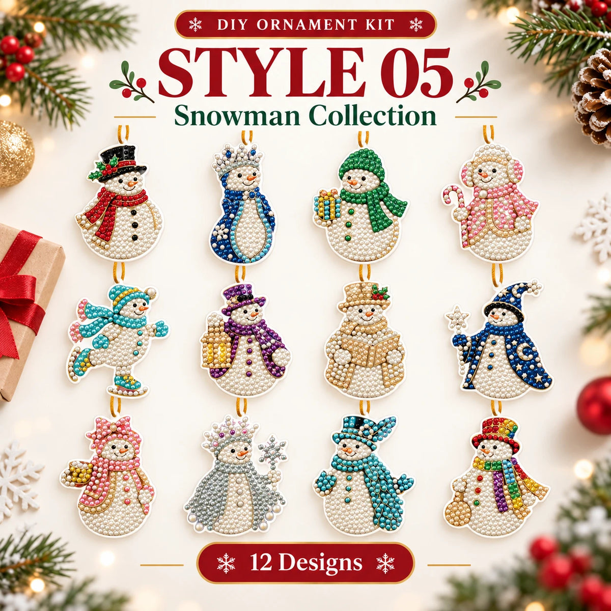 DIY Puppy Christmas Ornament Kit | 6 Festive Designs