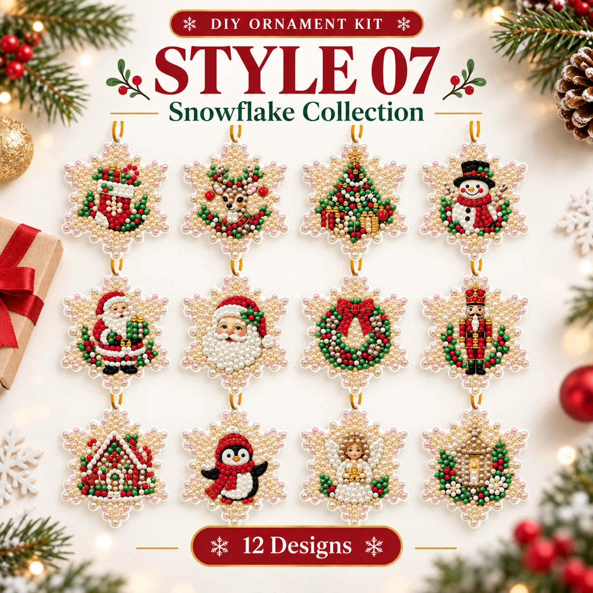 DIY Puppy Christmas Ornament Kit | 6 Festive Designs