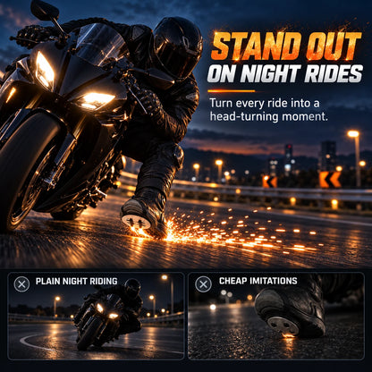 Motorcycle Boot Spark Sliders | Replaceable Flint Kit