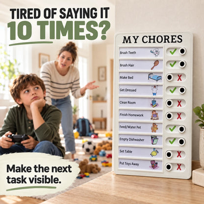 Reusable Kids Chore Chart – Daily Routine Board