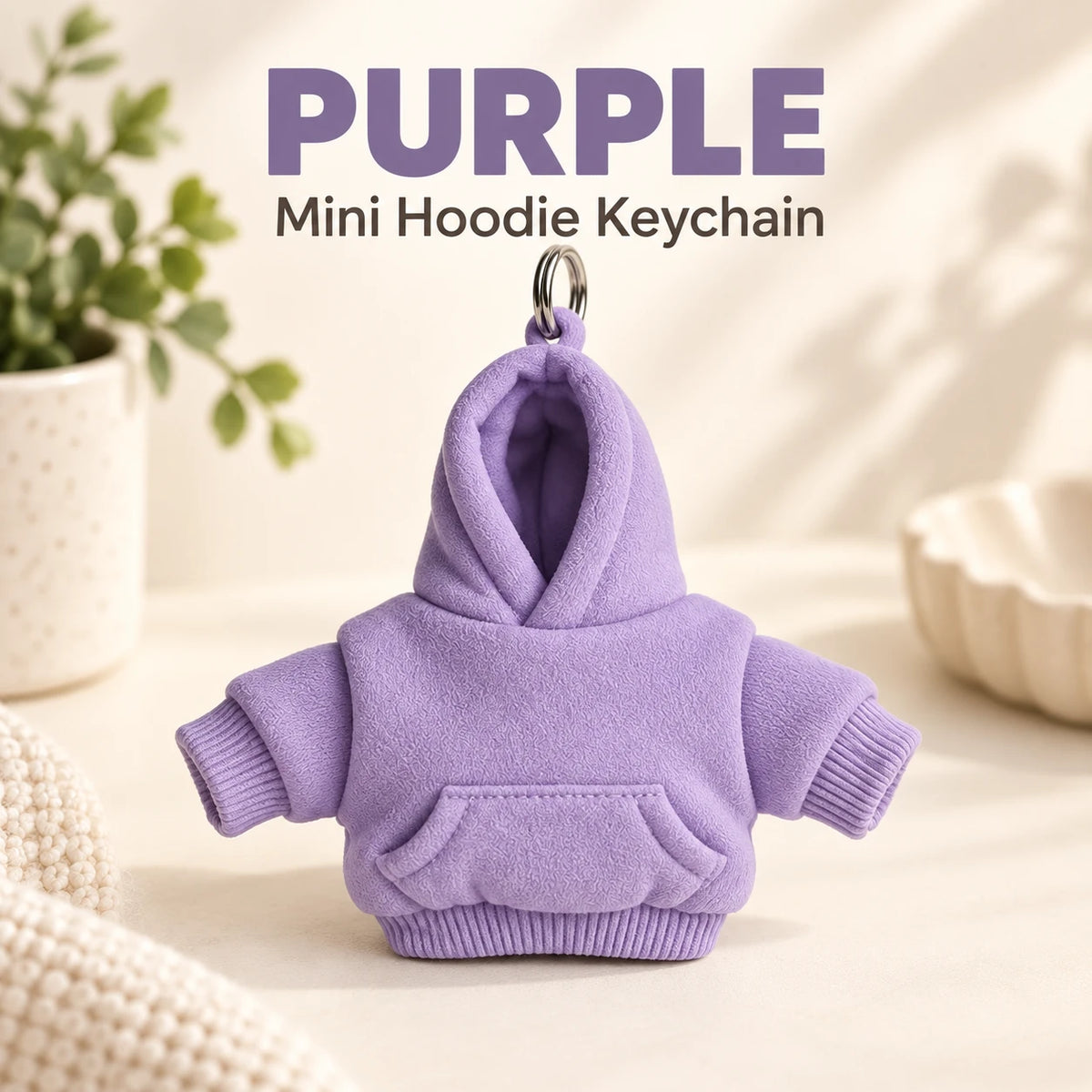 Mini Hoodie Squeeze Keychain | Cute Bag & Key Accessory