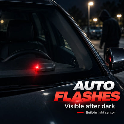 Solar Car Security Warning Light | Auto Night Flash