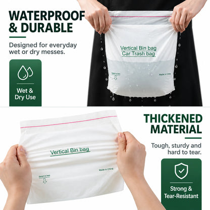 Self-Sealing Mini Trash Bags for Car, Desk & Small Spaces