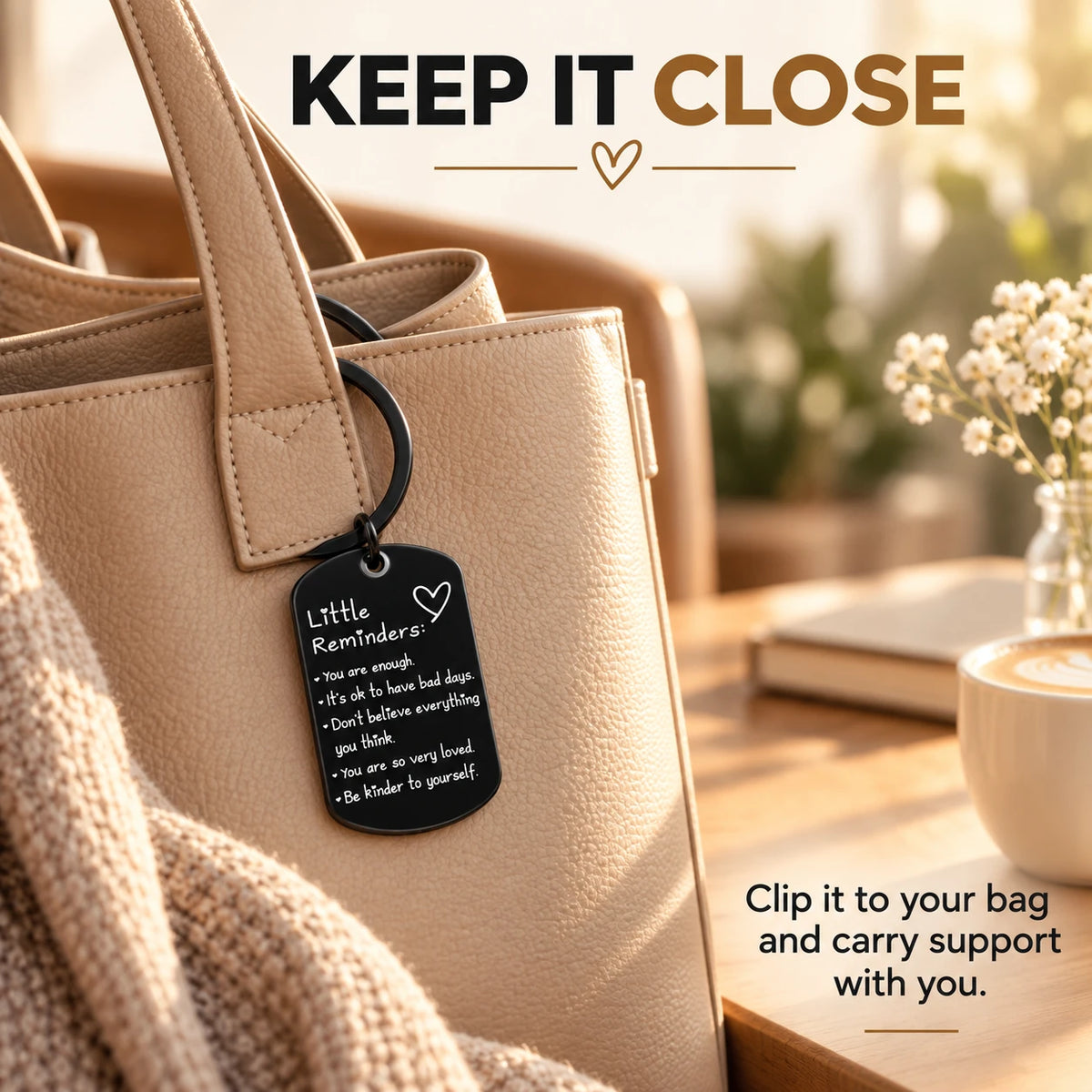 Little Reminders Inspirational Keychain with Gift Box