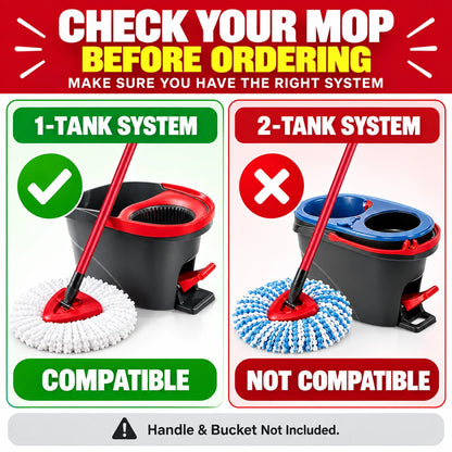 🧼 Mop Head Refills Compatible with O-Cedar
