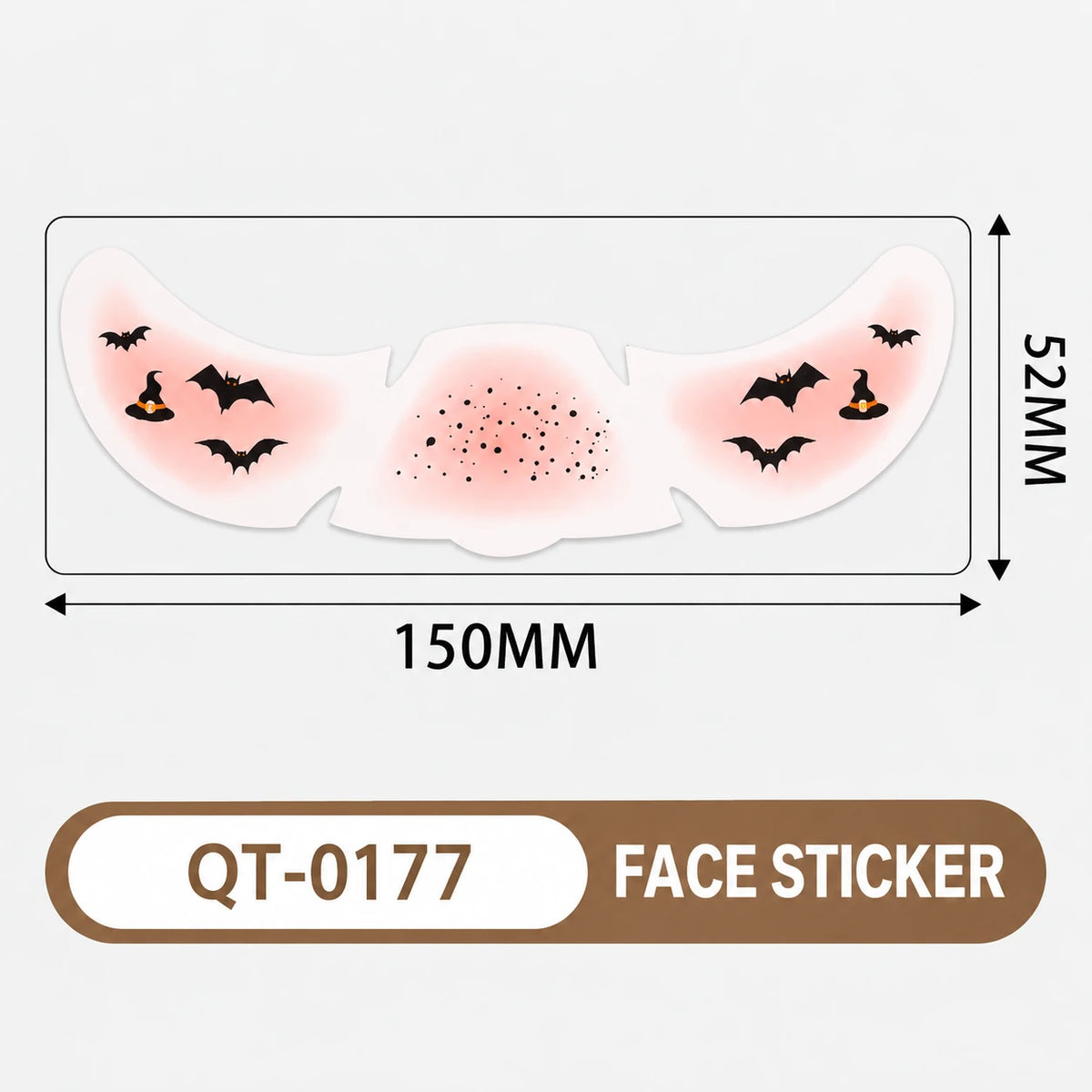 Halloween Face Stickers – 6 Spooky Costume Styles