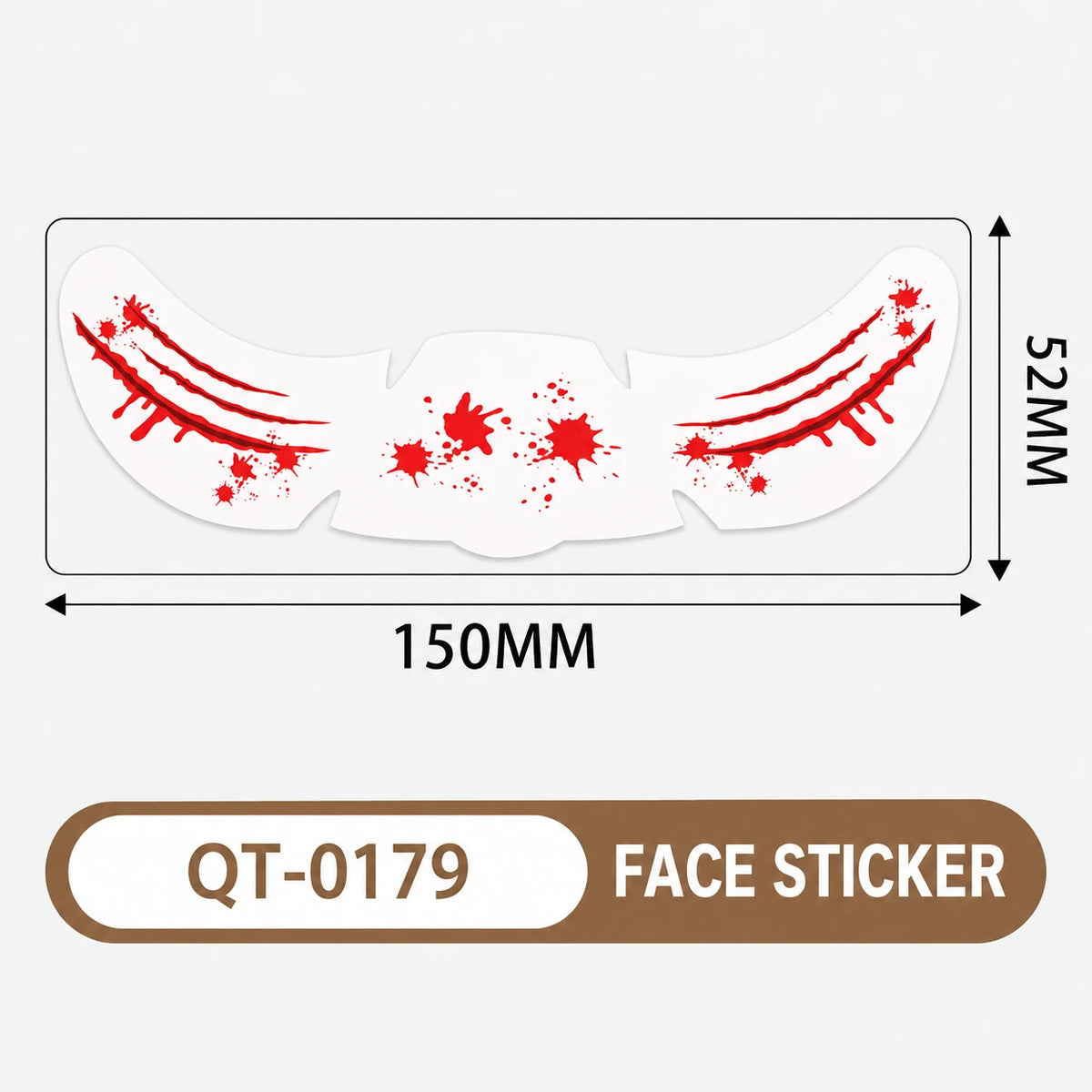 Halloween Face Stickers – 6 Spooky Costume Styles