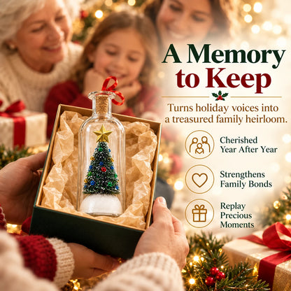 Recordable Christmas Message Bottle Ornament | Voice Gift