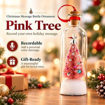 Recordable Christmas Message Bottle Ornament | Voice Gift