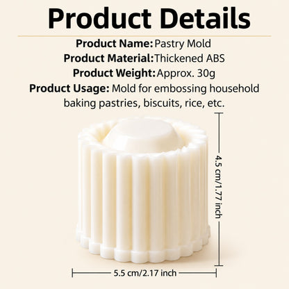 Sunflower-Patterned Round Hand-Press Mooncake Mold