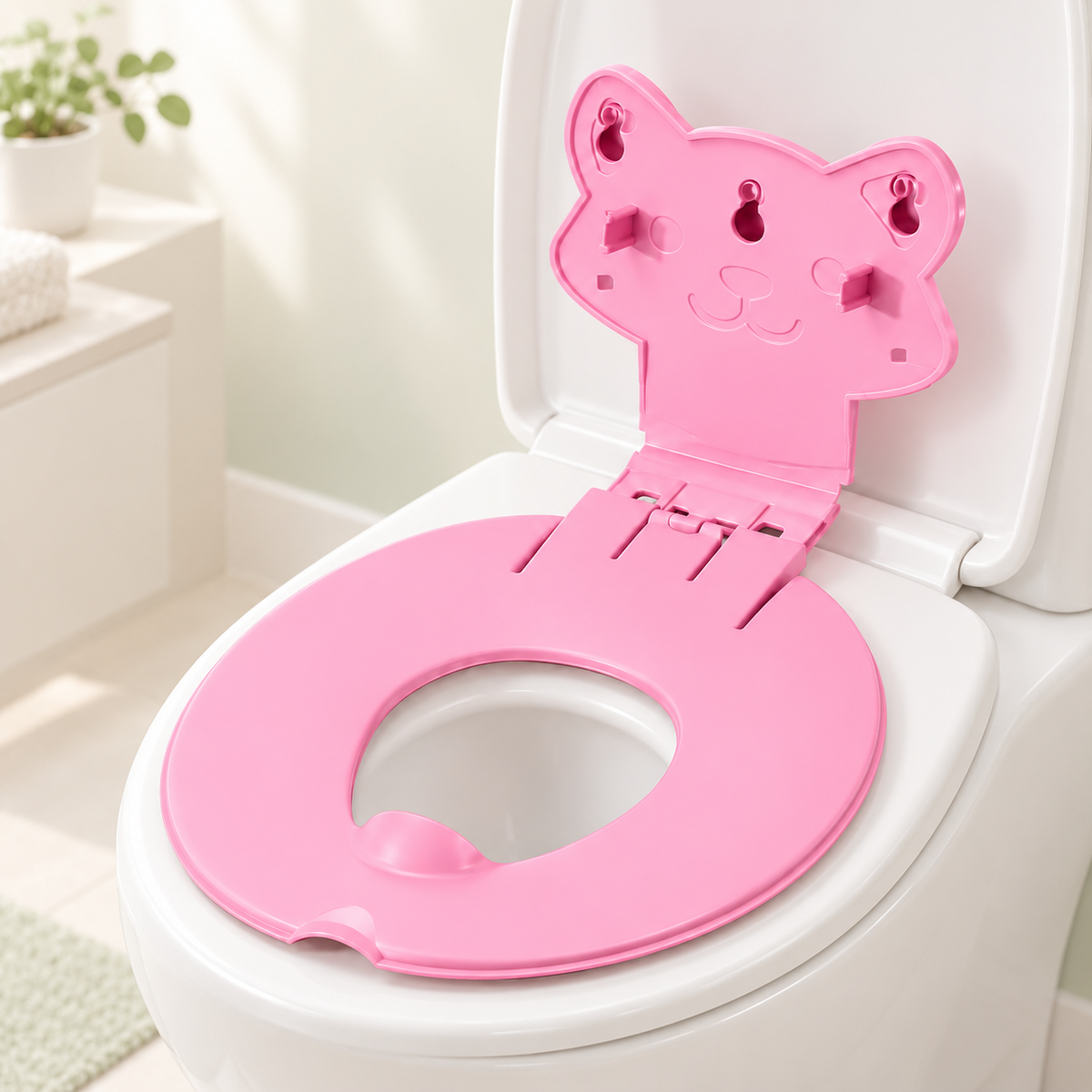 👶 Potty Training Made Easy & Stress-Free! 2-in-1 Flip-Down Toddler Toilet Seat ✨🚽
