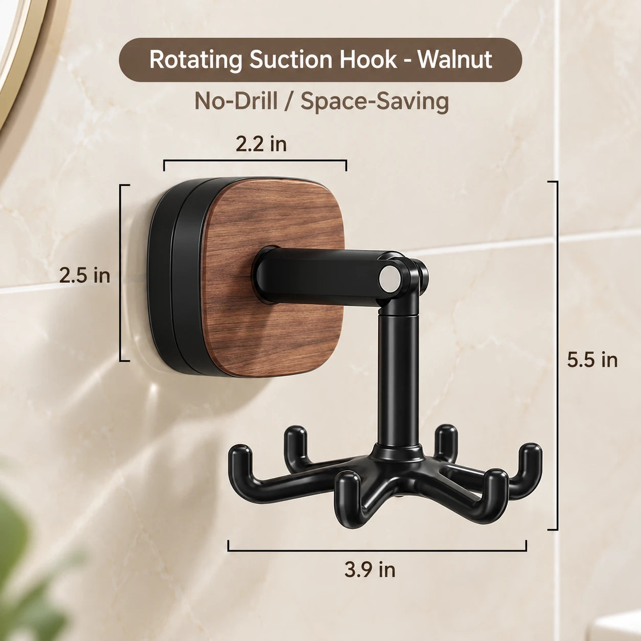 Rotating Hanging Organizer – Drill-Free Multi-Room Storage