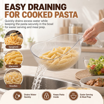 🔥 CLEARANCE SALE: Multipurpose Rice Strainer Bowl – Rinse, Drain & Prep in One