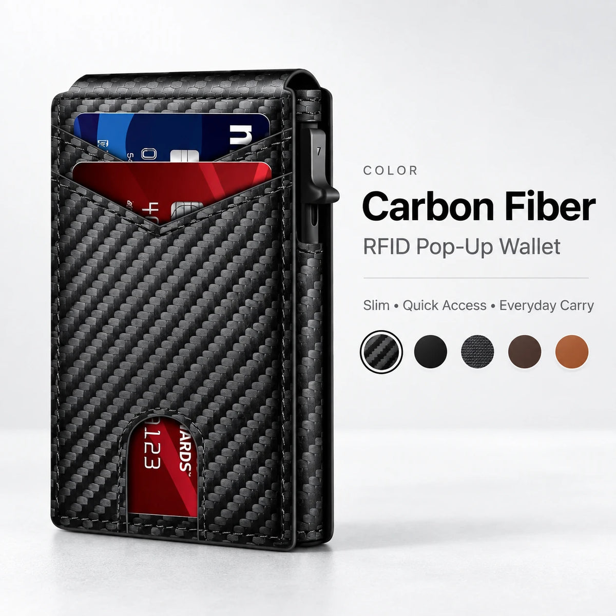 RFID Pop-Up Wallet for Men | Slim Quick-Access Wallet