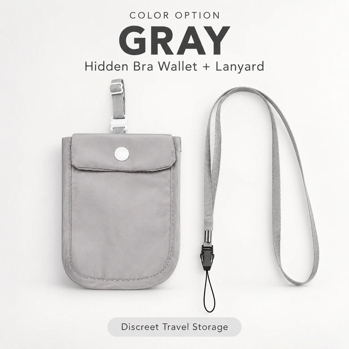Hidden Bra Wallet for Women | Discreet Travel 2-Pack