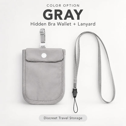 Hidden Bra Wallet for Women | Discreet Travel 2-Pack