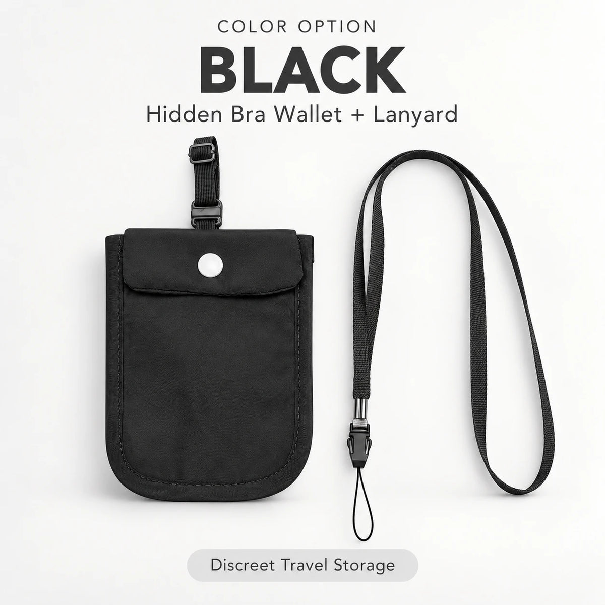 Hidden Bra Wallet for Women | Discreet Travel 2-Pack