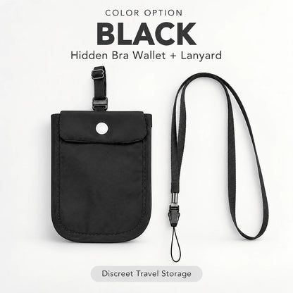 Hidden Bra Wallet for Women | Discreet Travel 2-Pack