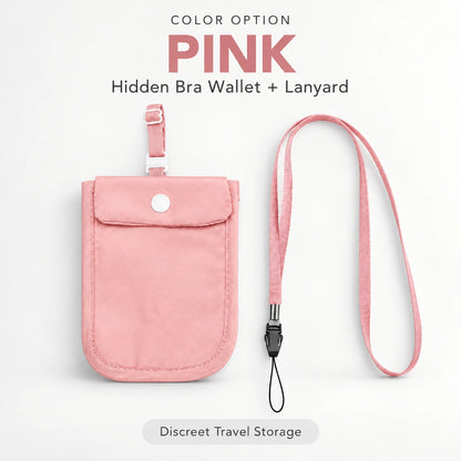 Hidden Bra Wallet for Women | Discreet Travel 2-Pack
