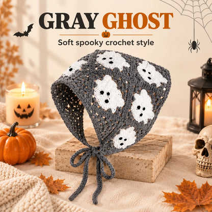 Gothic Crochet Bandana Head Scarf | Halloween Style
