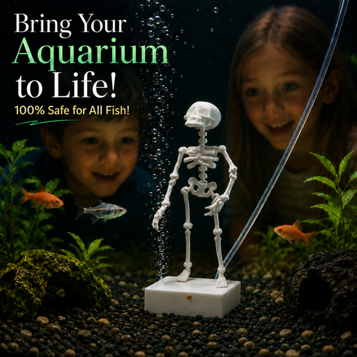 🌊 Fish-Safe Poseable Skeleton Decor 💀