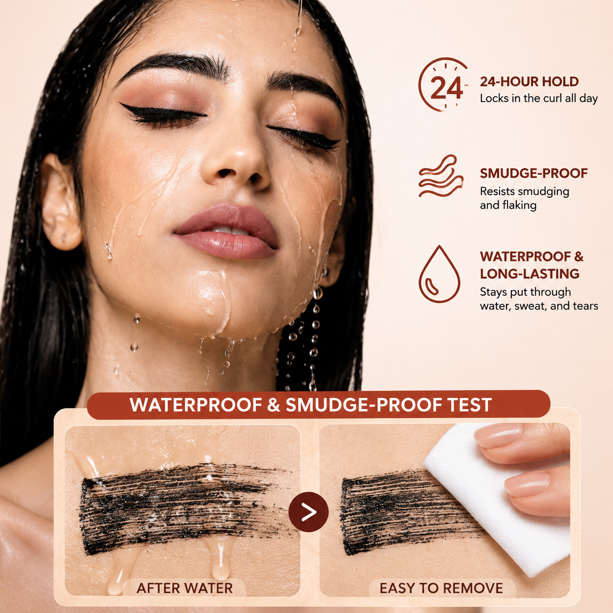 7D Lash Luxe✨ – Colossal Volume & 24H Waterproof Mascara 🌊