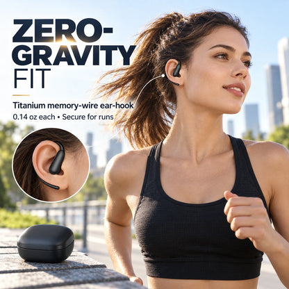 Wireless Earbuds with Ear Hooks | 145H Playtime & BT 6.0
