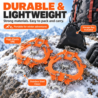 8-Tooth Ice Crampons for Shoes | Snow & Winter Grip