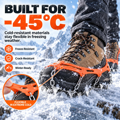 8-Tooth Ice Crampons for Shoes | Snow & Winter Grip