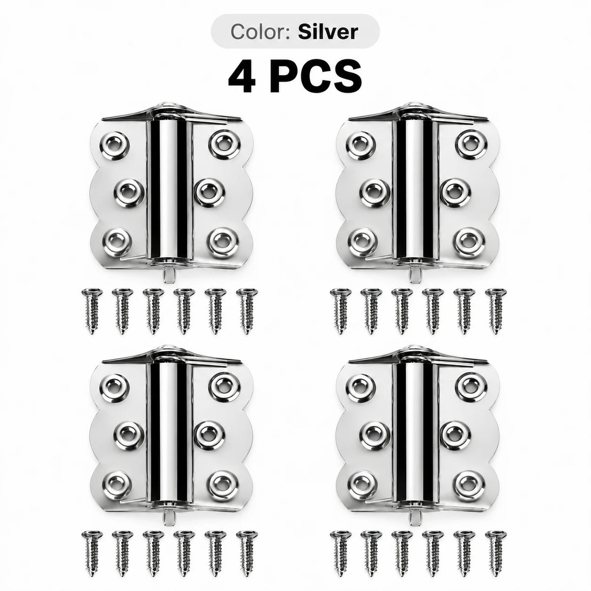 Self-Closing Spring Cabinet Hinges for Doors | 4/6 PCS