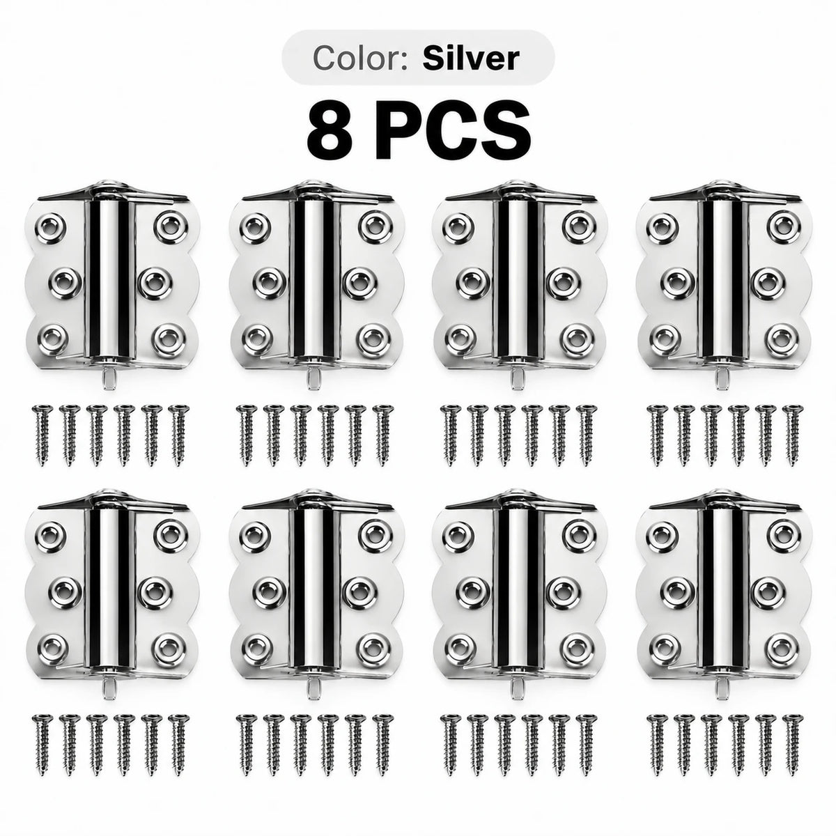 Self-Closing Spring Cabinet Hinges for Doors | 4/6 PCS