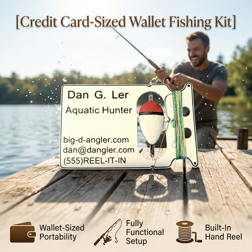 Credit Card-Sized Wallet Fishing Kit