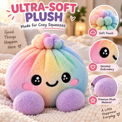 Buy three get one free 🥟Rainbow Dumpling Squishy Toy with Steamer 🌈