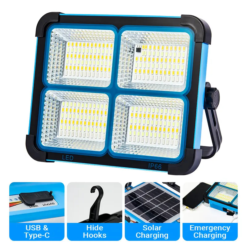 Solar-rechargeable-heavy-duty-led-work-light