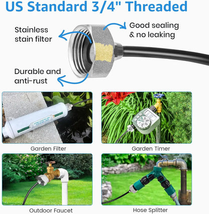 75 FT Outdoor Misting Cooling System Set