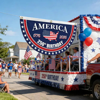 America 250th Birthday Semicircular Flag Bunting