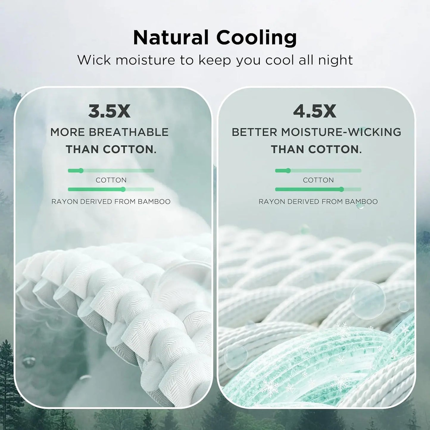 Cooling Bamboo Waffle Throw Blanket