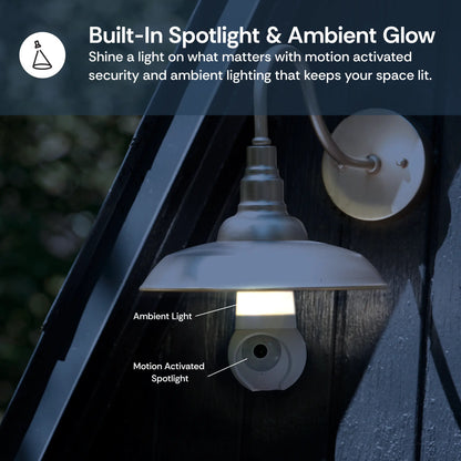 2K Dual-Band WiFi Light Bulb Security Camera