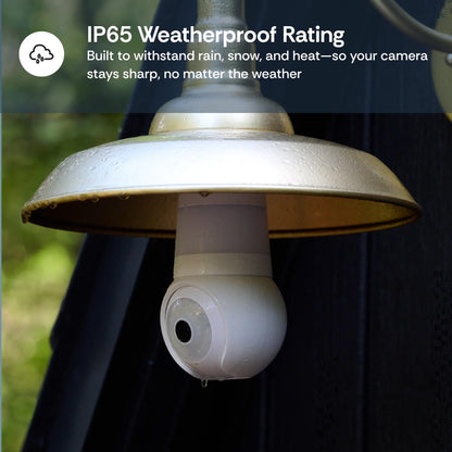 2K Dual-Band WiFi Light Bulb Security Camera