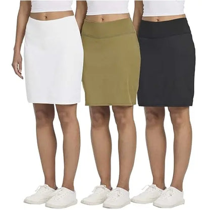 3-Pack Women's 20" Knee-Length Athletic Skorts