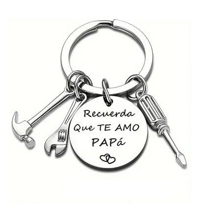 "Recuerda Que Te Amo Papa" Keychain