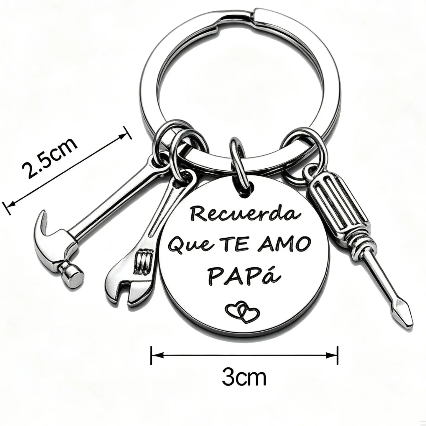 "Recuerda Que Te Amo Papa" Keychain